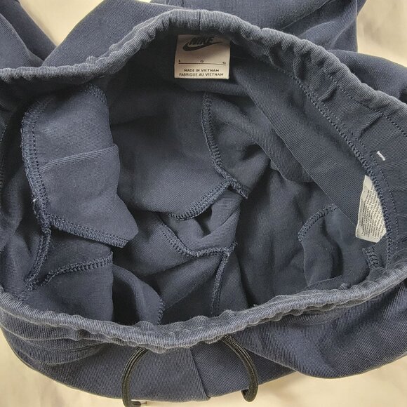 Nike Tech Fleece Boys Large Dark Blue Jogger Sweatpants Athletic Outdoors Casual - Picture 8 of 12